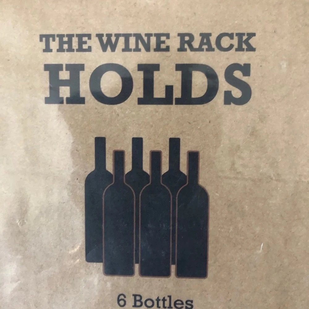 Portable countertop party Wine Bottle Rack Holder includes 3 bar tools